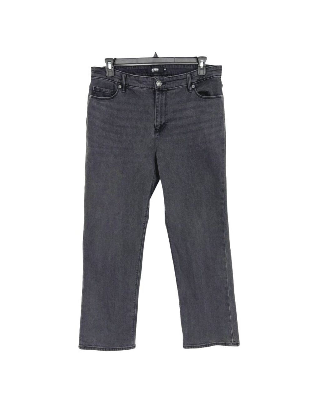 Hudson Black Straight Leg Jeans Mid Rise Stretch Size 14